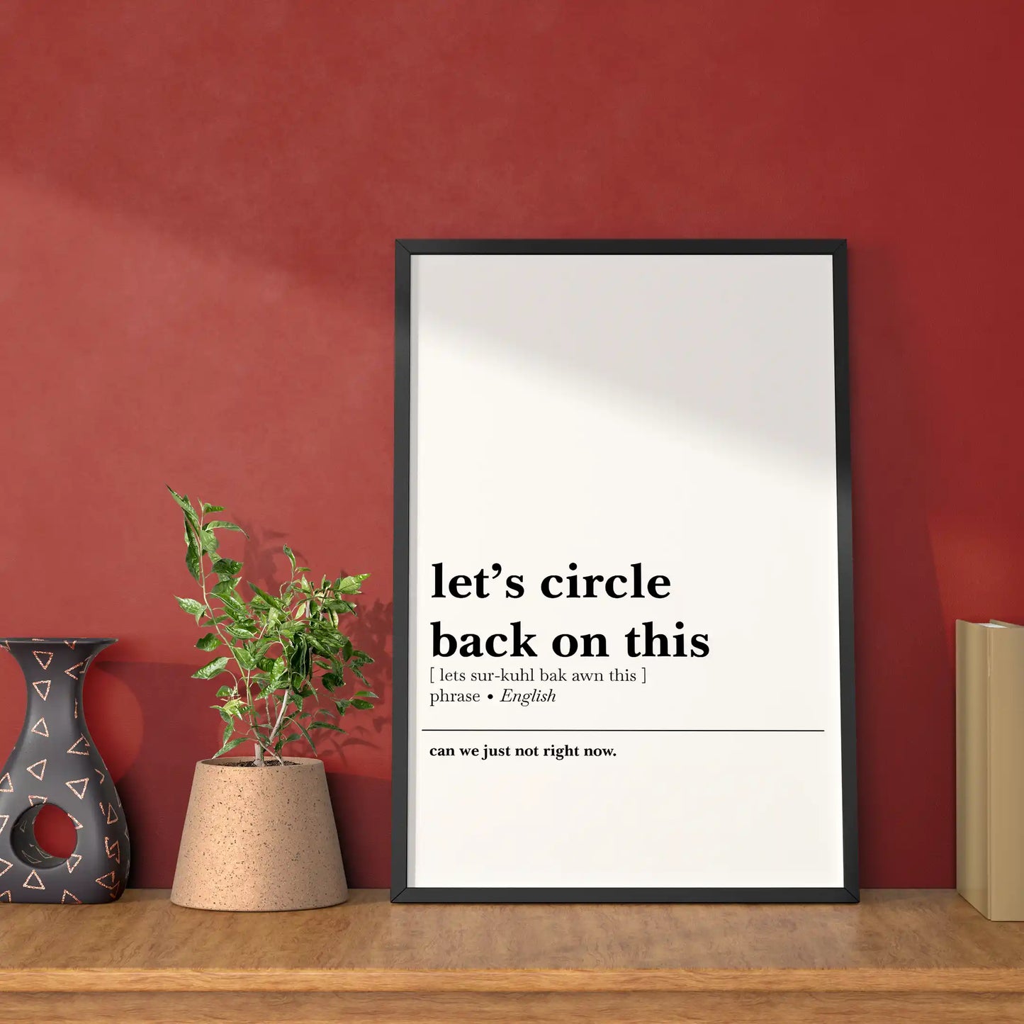 'Let's Circle Back on This' Poster