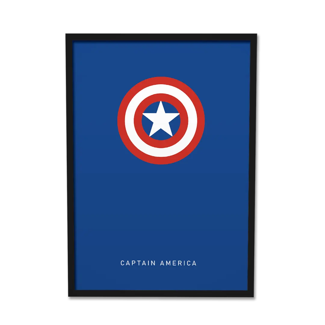 Captain America Minimal Artwork