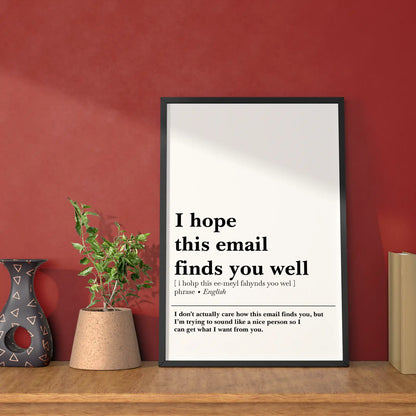 'I Hope This Email Finds You Well' Poster