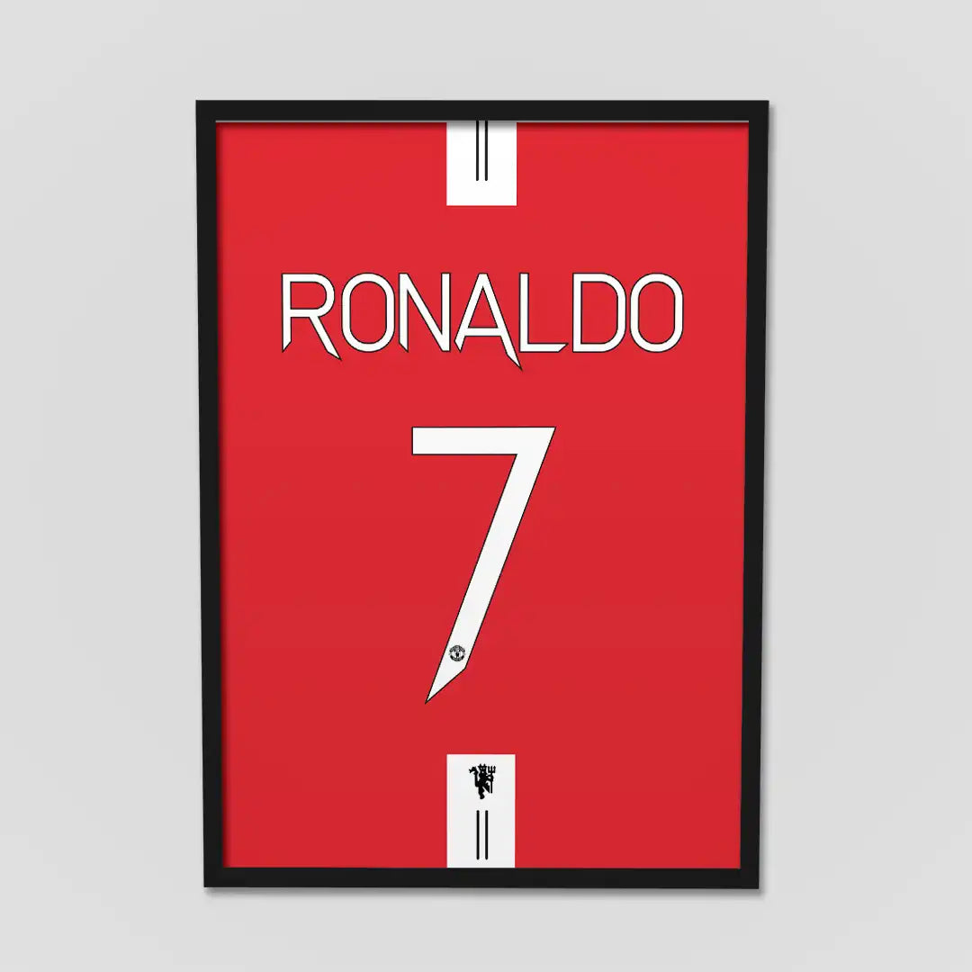 Ronaldo Manchester Red Jersey Poster