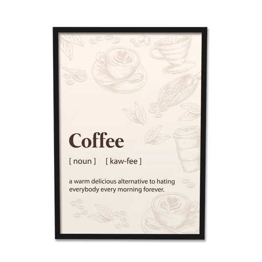 Caffeine Chronicles: Espresso Yourself Coffee Poster