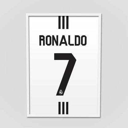 Ronaldo Real Madrid Jersey Poster