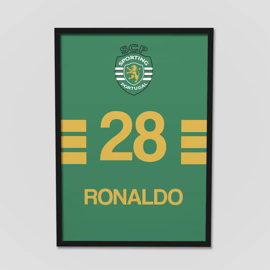 Ronaldo Sporting CP Jersey Poster